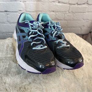 ASICS Gel-Contend 2 in Gray/Purple/Mint running shoes sneakers women’s sz 8.5M